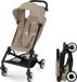 Cybex Agis Poussette canne, Ultra Compact, 6.3 kg Lightweight, 6 Mois - 4 Ans (5-22 kg), Airplane Compatible, Almond Beige