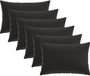 vidaXL - Coussin - 6 pièces - HEERLEN - Noir - 30 x 50 cm - Polyester