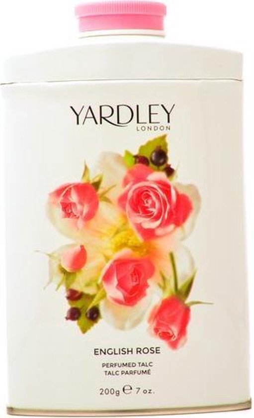 YARDLEY ENGLISH ROSE TALC TALKPOEDER BUS 200 GRAM