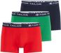 Tom Tailor Korte Boxershorts Set van 3 Maat S/4 Cardinal-Navy-Green