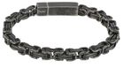 etNox hard and heavy Antique Square Armband gun metal 21 cm Roestvrij staal