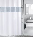 Kleine Wolke Twin douchegordijn, Polyester, Sneeuwwit, 200 x 180 x 0,02 cm