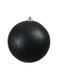 Europalms Christbaumkugel 20cm, Schwarz, Glitzer