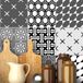 Ambiance Sticker Zelfklevende tegelmuurstickers voor keuken en badkamer - 9 tegelstickers, Azulejos Pesaro-stijl - 9 stickers, 10x10 cm