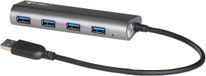 i-Tec Metal Superspeed USB 3.0 4-Port Hub - Gris