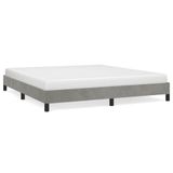VidaXL Bedframe 180x200 cm Fluweel Lichtgrijs