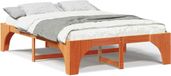 vidaXL Bedframe Massief Grenenhout Bruin 140 x 200 cm