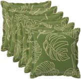 vidaXL - Kussensloop - 6 stuks - Houten Blad Design - 30 x 30 cm - Polyester