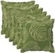 vidaXL - Kussensloop - 6 stuks - Houten Blad Design - 30 x 30 cm - Polyester