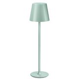 UPXNBOR Draadloze Nachtkastlamp, Nachtlampje voor Kinderen en Volwassenen, Decoratieve LED-tafellamp, 3 helderheidsniveaus, Metalen behuizing, Dubbele batterij, USB-oplaadbaar, Groen