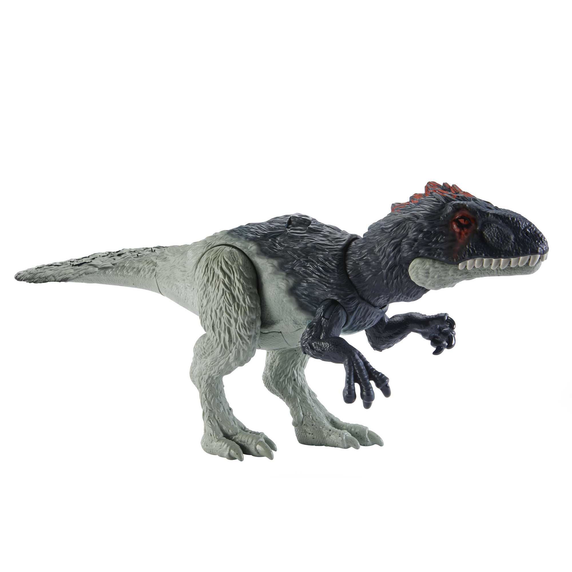 Mattel Jurassic World Wild Roars Eocarcharia Toy Figure - Black/Green - 4+ Years