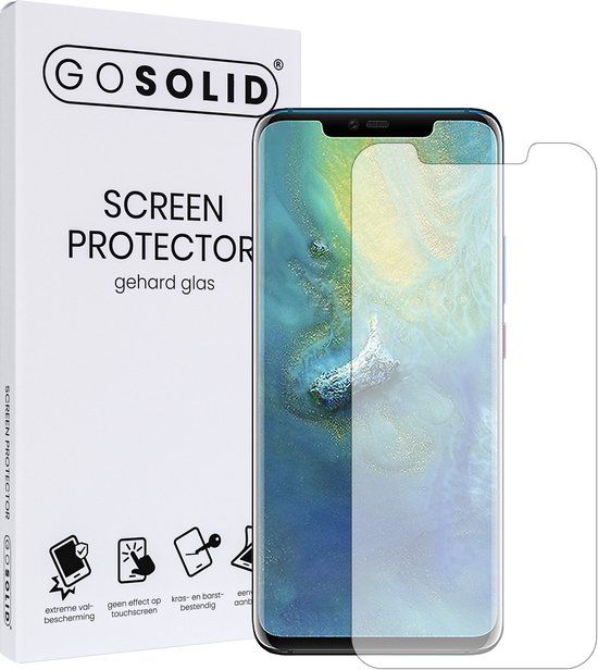 GO SOLID! ® Screenprotector Huawei Mate 20 Pro - Anti-bacterieel Glas