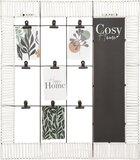 Atmosphera Cosy Wandrek Fotohouder - Metaal/Rotan - 60x68 cm - Beige