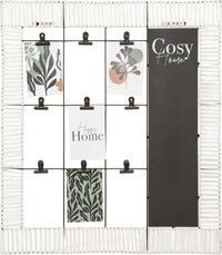 Atmosphera Cosy Wandrek Fotohouder - Metaal/Rotan - 60x68 cm - Beige