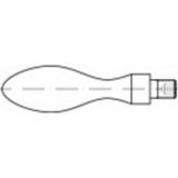 TOOLCRAFT Balgreep Staal 105328 10 stuk(s) (Ø) 32 mm