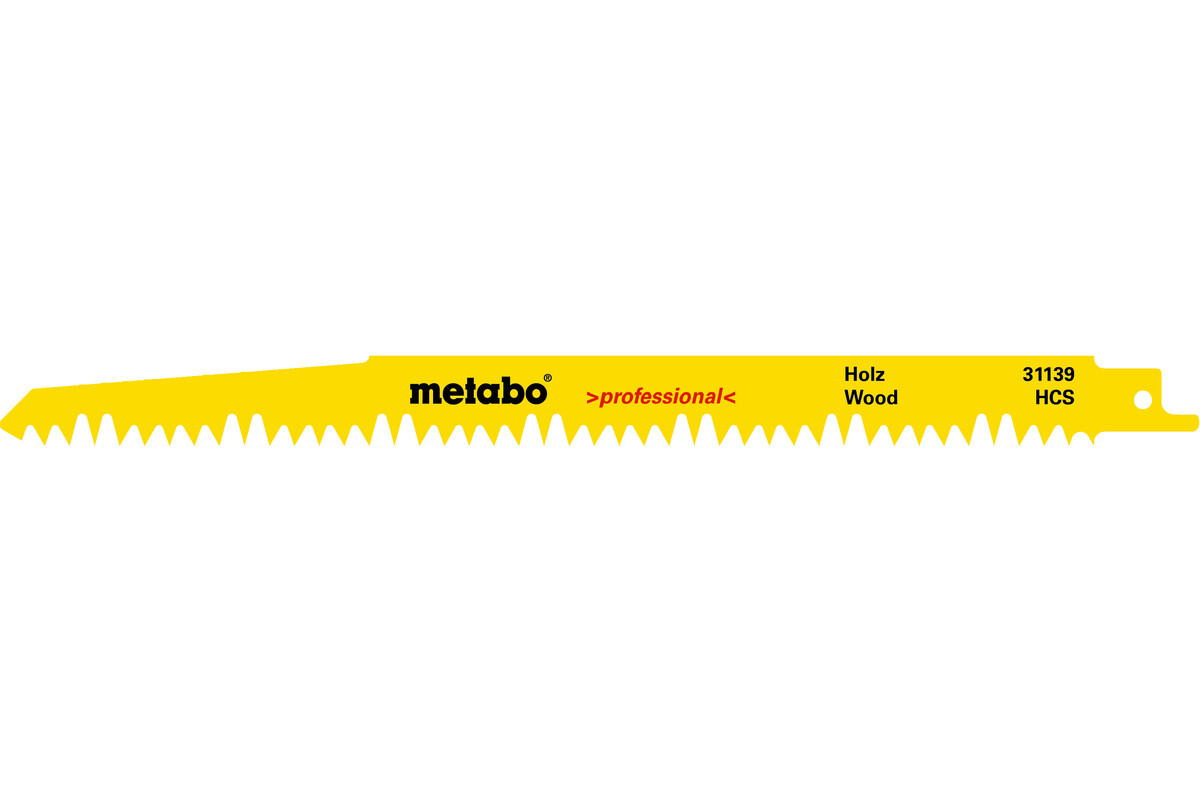 Metabo Metabo 631139000 Reciprozaagblad - 240 X 5TPI - Hout (2st)