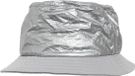 Urban Classics - Crinkled Paper Bucket Hat silver one size