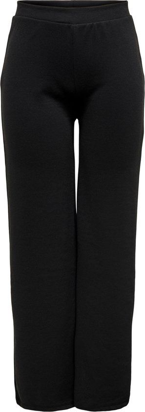 ONLY OLMFEVER WIDE PANTS JRS Women's Trousers - Size S - Black - Casual