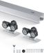 VEVOR Schuifdeurrailset Hardware Enkele rails 1746mm Schuifdeursysteem