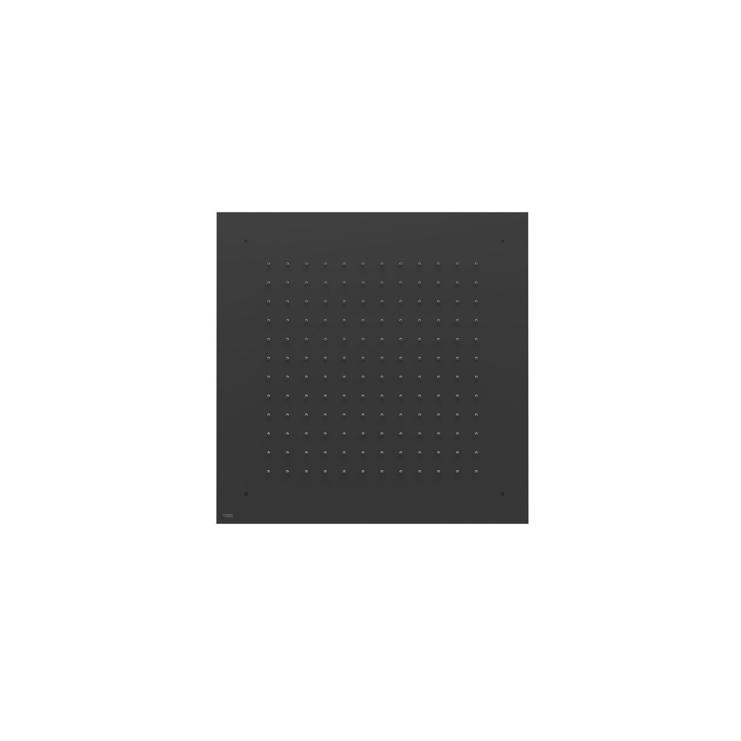 Tres Hoofddouche Tres Plafond 38x38 cm Vierkant Patroon Mat Zwart