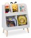 Relaxdays Boekenkast Kind Wit/Natuur