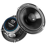 NVX® 6" True 100 watt RMS 2-weg coaxiale auto luidsprekers [V-serie] met zijden koepeltweeters, set van 2 [VSP60]