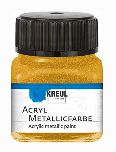 Kreul 77271 Acryl metallic verf, 20 ml glas in goud