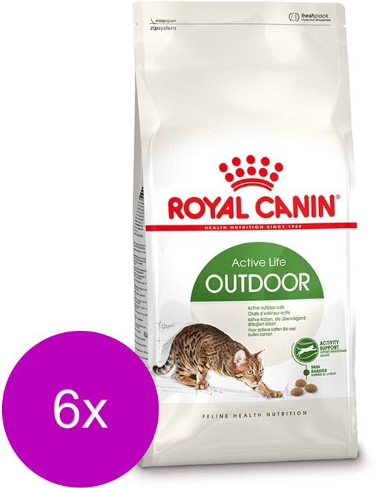 Royal Canin Fhn Outdoor - Kattenvoer - 6 x 400 g