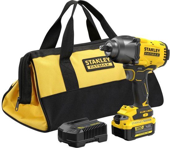 Stanley SFMCF940M1 FATMAX V20 Accu Slagmoersleutel 1/2" 949Nm Brushless 18V 4.0Ah - incl. Transporttas