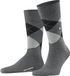 Burlington Edinburgh gedessineerd wol sokken heren grijs - maat 46-50