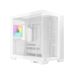 Noua Vision ZH900 ATX Mid Tower PC-behuizing, PWM ARGB-ventilator, dubbele camera-structuur, 360 mm vloeistofkoeling, compatibel met Back-Connect MB, wit