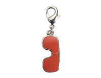 INNSPIRO NICE CHARMS metalen hanger zonnebril rood met karabijnhaak 8 x 21 mm 25 stuks