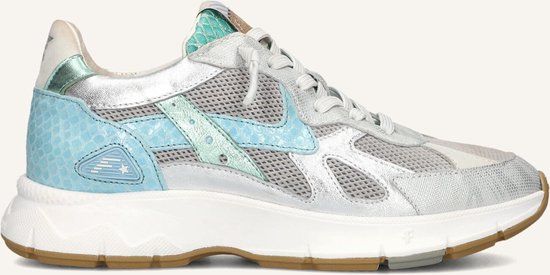 Floris Van Bommel Sfw-10152 Daysi Sneakers - Textiel - Dames - Zilver - Maat 42