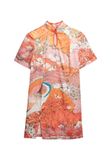 Superdry - Mini-jurk van jacquard met mandarijnkraag - Dames - Jurken