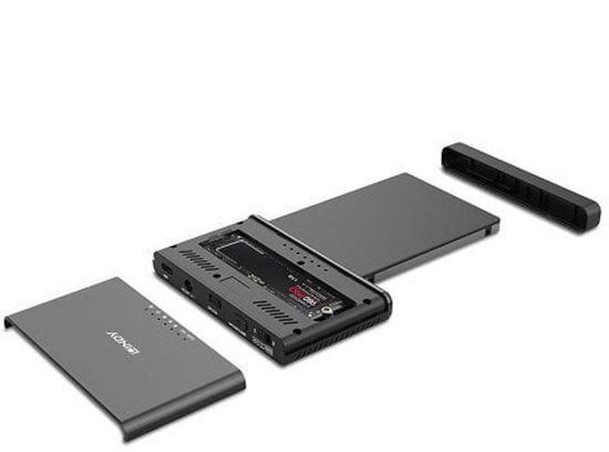Lindy 43359 basisstation voor opslagstations USB 3.2 Gen 2 (3.1 Gen 2) Type-C Zwart