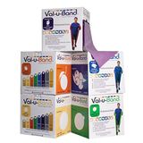 Val-u-Band Trainingsband/gymnastiekband, lengte 45 m, set van 5 (zeer licht - zwaar)