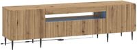 vidaXL LED tv-meubel ZWOLLE 153 x 35 x 43 cm Artisanaal eiken