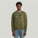 G-Star Running dog back gr r sw Heren Sweater L Shadow Olive