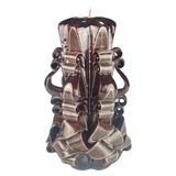 Handgemaakte designkaars, geurloze decoratieve kaars Ø 9,5 x hoogte 22 cm, 126 uur lang brandende cilindrische kaars, rookvrije katoenen lont, ideale woondecoratie en veelzijdig cadeau