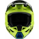 Alpinestars S-M3 Youth Radium Geel Fluo Zwart Blauw Offroad Helm - Helm