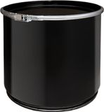 Jerrycanshop Lostri Verpakkingen BV Olievat met deksel - prullenbak - 30 liter - staal - zwart