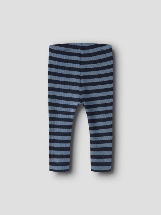 NAME IT Baby gestreepte legging - donkerblauw