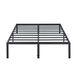 Olee sleep 45 cm stabiel stalen bed/stalen lattenbodem/anti-slip ondersteuning/matrasonderstel/metalen bed/bedframe/bed / 160 x 200cm / Queen/zwart/metaal