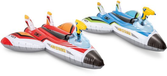 Intex Opblaas vliegtuig met waterpistool 117 cm