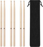 5A Classic Maple Baguettes - Baguettes Set met Opbergzak voor Beginners - Studenten - Adultes (3 Pairs)