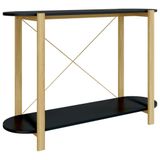 VidaXL Wandtafel 110x38x75 cm bewerkt hout zwart