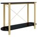 VidaXL Wandtafel 110x38x75 cm bewerkt hout zwart