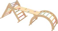 Sunny Charlie 3-in-1 Klimrek van hout Pastel
