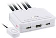 InLine® 2-Poorts Kabel KVM Switch, HDMI, 4K, USB, met audio