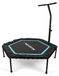 Merkloos Fitnesstrampoline Premium - Met handgreep - 150 kg - Hoogteverstelbaar